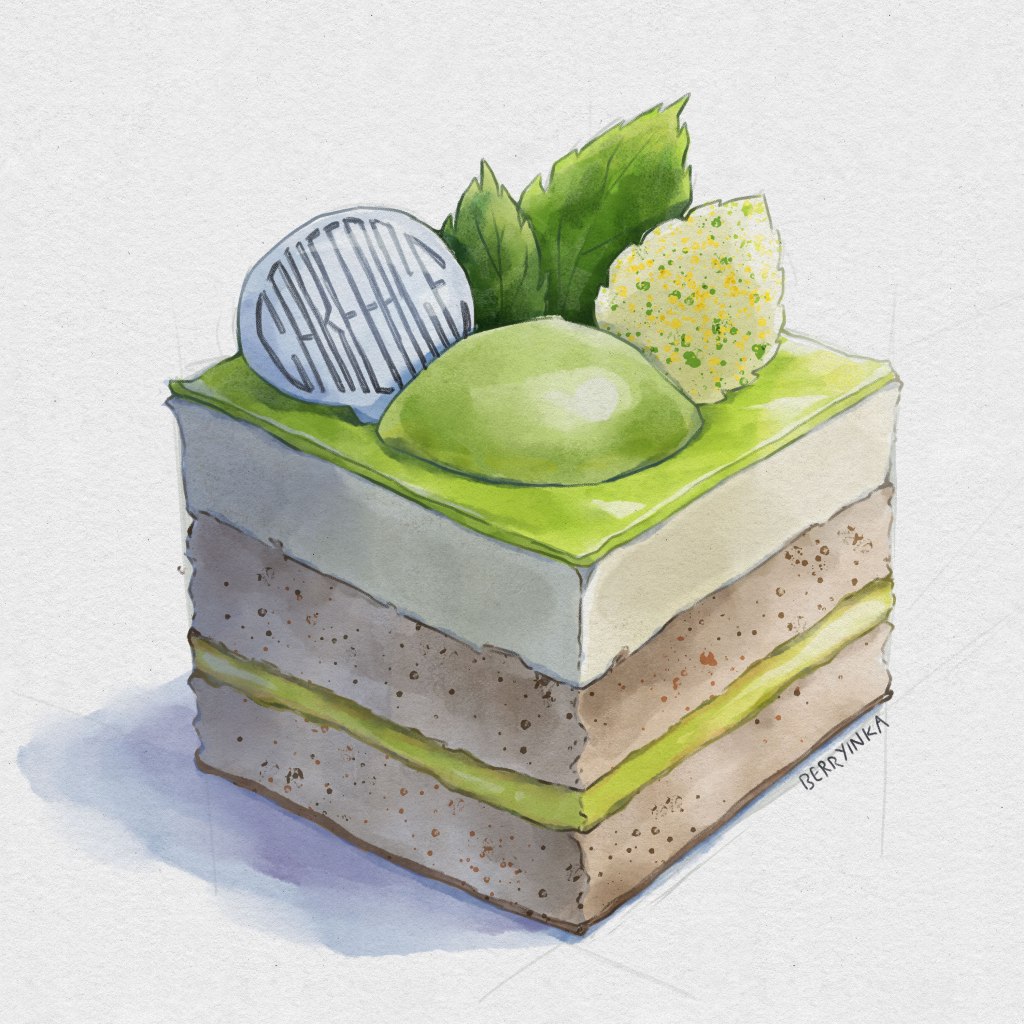CakeFace patisserie illustration